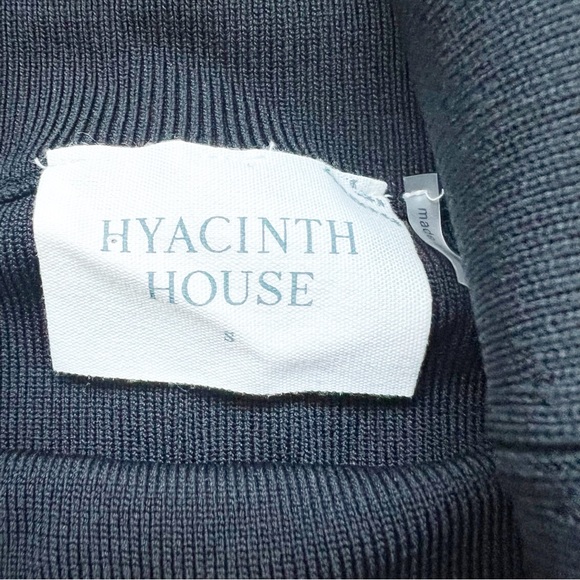 Tuckernuck Hyacinth House Adrianna top black knit off the shoulder blouse shirt - Picture 3 of 5